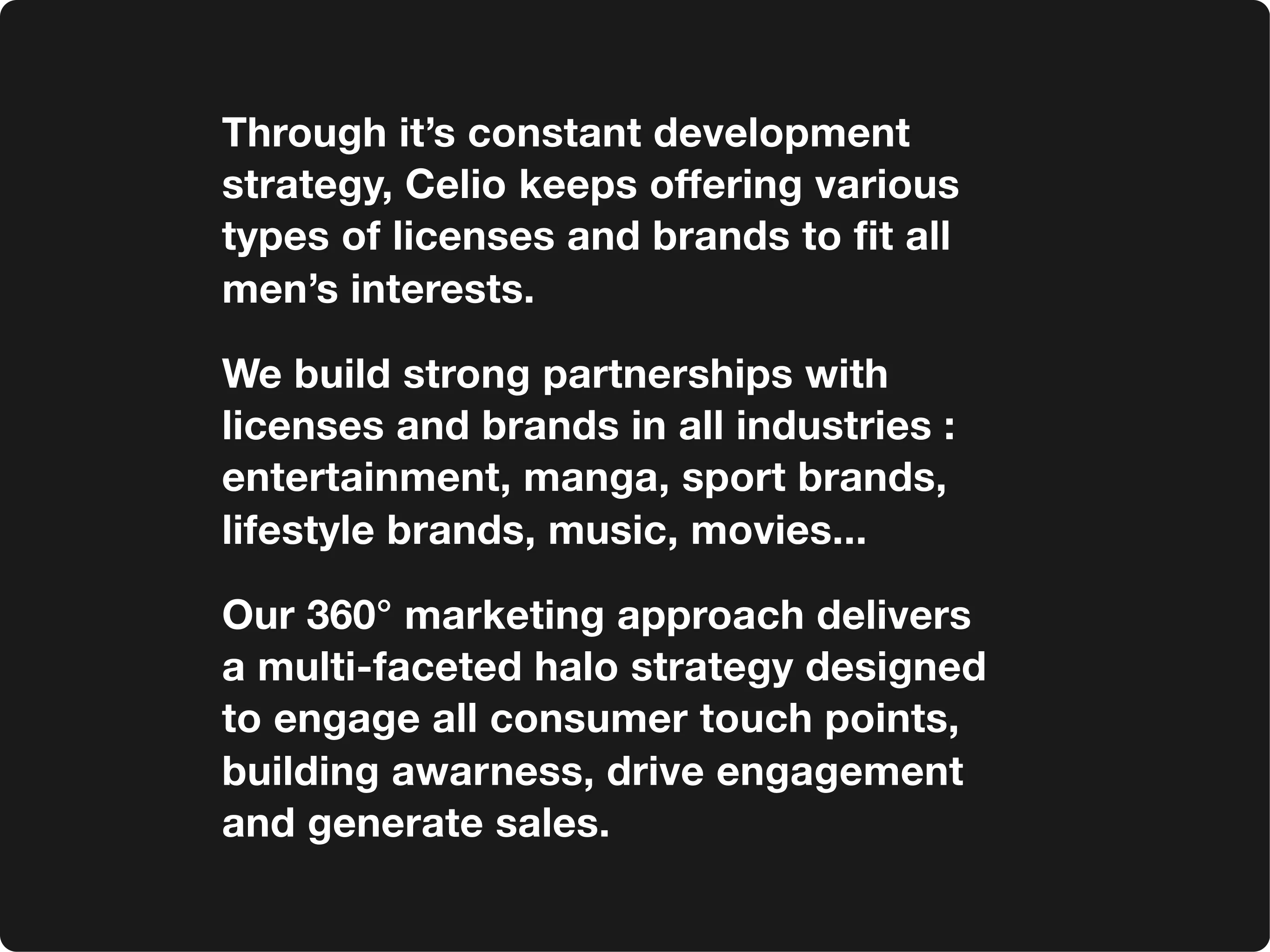 Stratégie licences et collaborations Celio — entertainment, manga, sport, lifestyle, musique