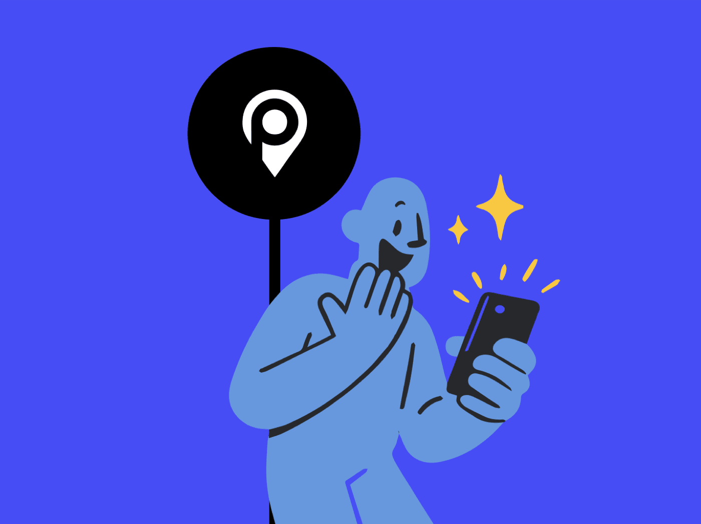 Mascotte et illustration de marque Mobile Park — identité visuelle de l'application